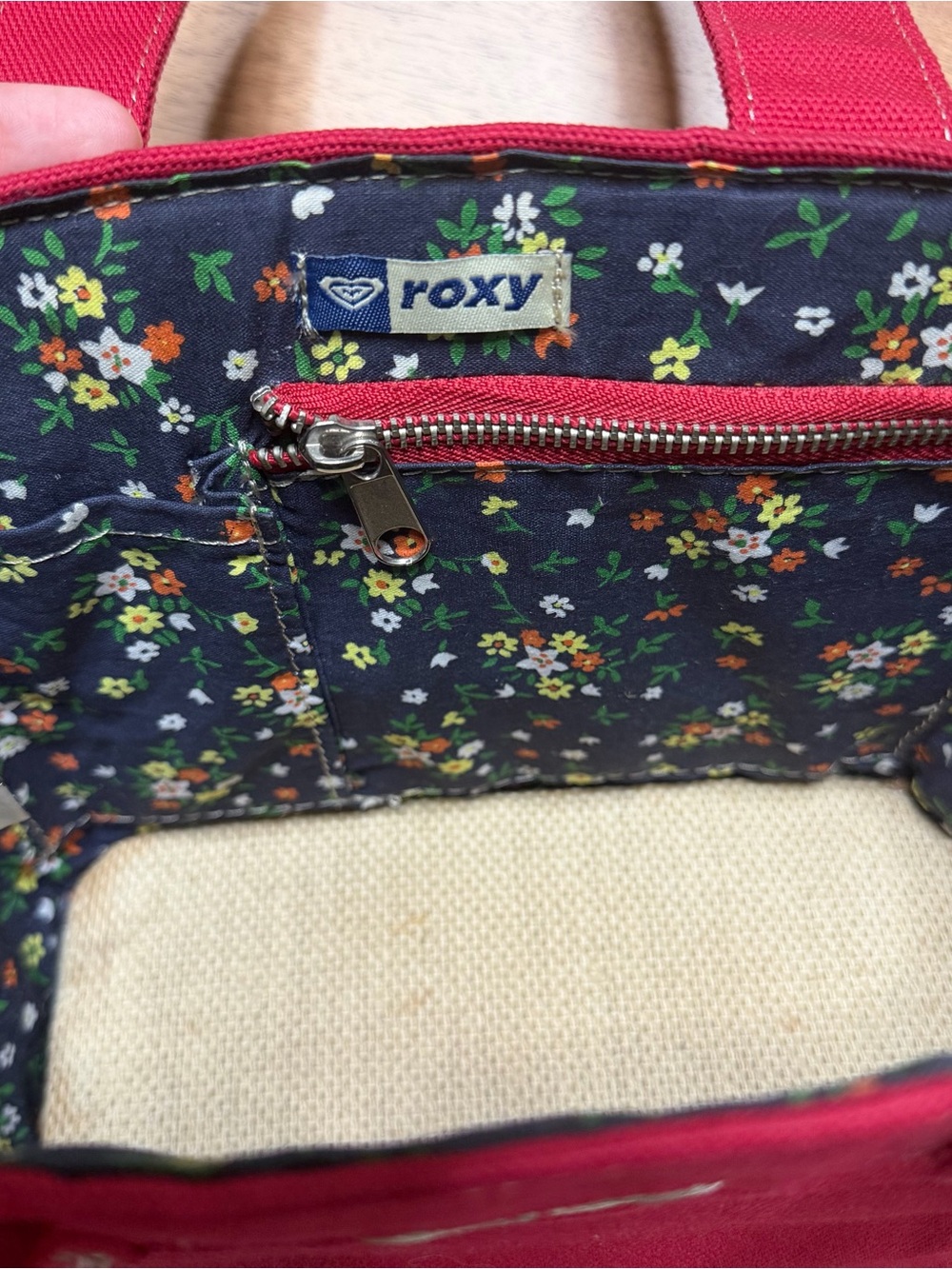 Roxy Red Canvas Mini Tote - Roxy - Picture 5 of 5